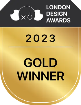 London Design Awards 2023 Gold winner, for the Shooters bottle