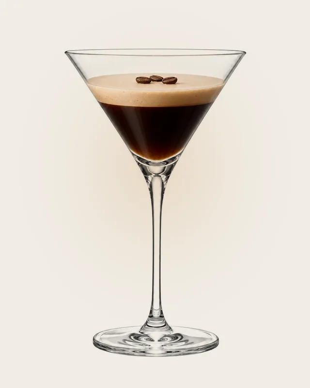 Shooters Coffee Espresso in a martini glass
